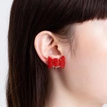 <img class='new_mark_img1' src='https://img.shop-pro.jp/img/new/icons8.gif' style='border:none;display:inline;margin:0px;padding:0px;width:auto;' />RIBBON EARRING CLEAR RED