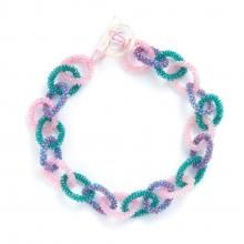 <img class='new_mark_img1' src='https://img.shop-pro.jp/img/new/icons8.gif' style='border:none;display:inline;margin:0px;padding:0px;width:auto;' />MIDDLE BE CHAIN NECKLACE GREEN PINK MULTI
