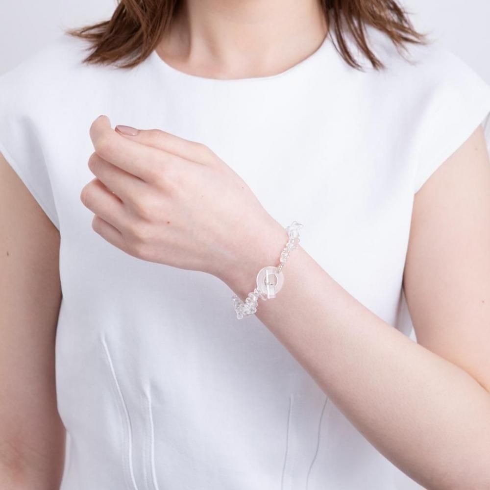 designsix ブレスレット　シルバー HALF JADE BRACELET SILVER - designsix ONLINE SHOP