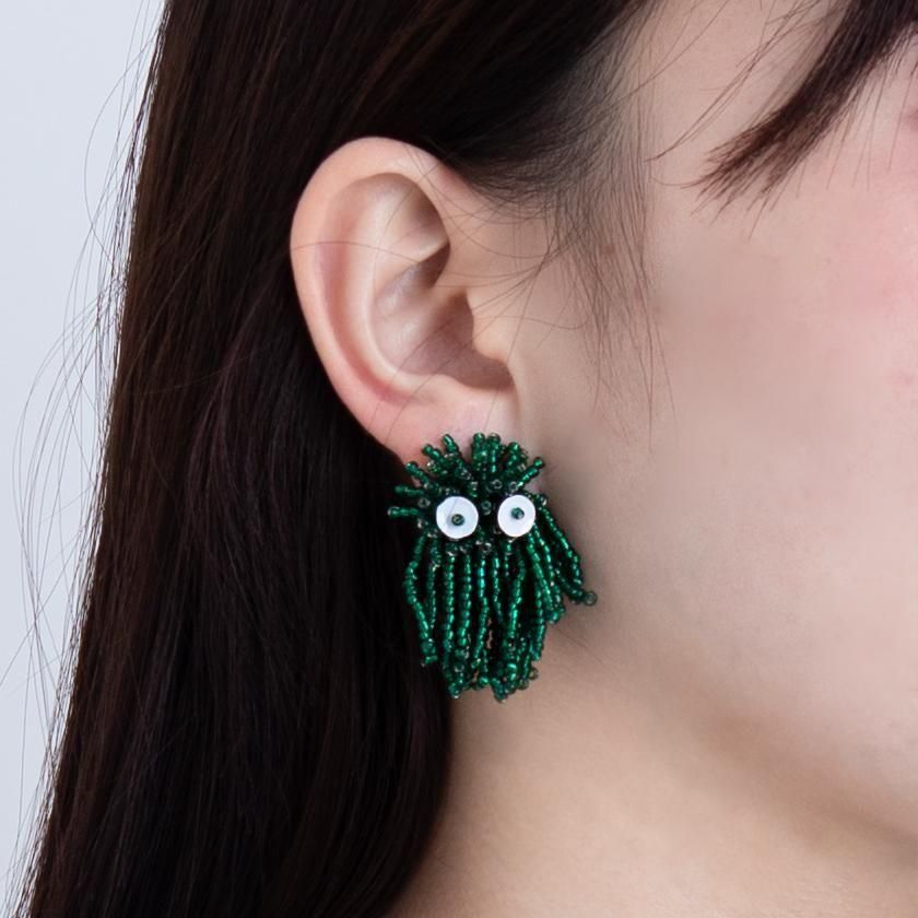 MONSTER FUR PIERCE CLEAR DEEP GREEN - designsix ONLINE SHOP