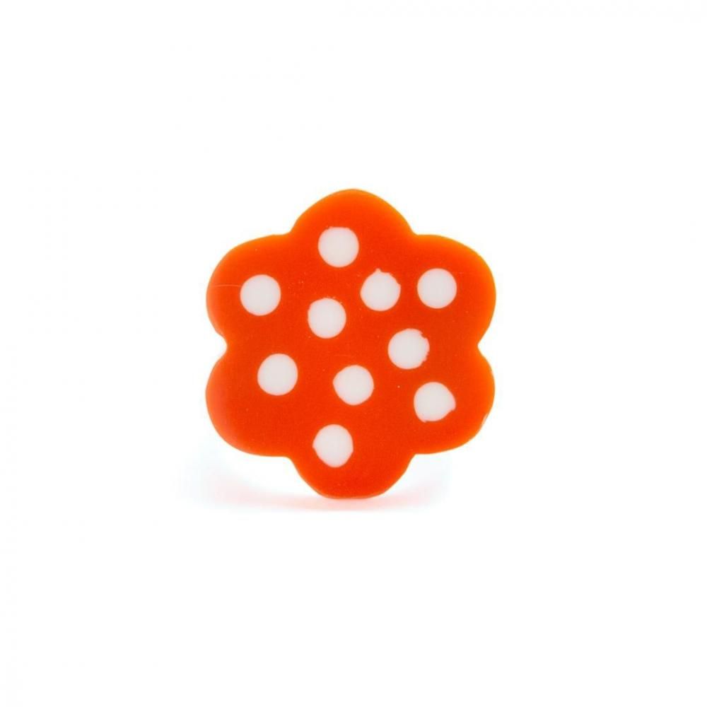 BUNGA RING BRIGHT ORANGE IVORY - designsix ONLINE SHOP