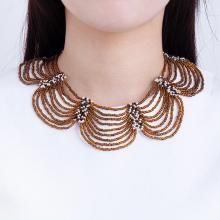 <img class='new_mark_img1' src='https://img.shop-pro.jp/img/new/icons8.gif' style='border:none;display:inline;margin:0px;padding:0px;width:auto;' />LITTLE JADE NECKLACE CLEAR BROWN MOSAIC