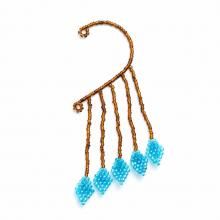 <img class='new_mark_img1' src='https://img.shop-pro.jp/img/new/icons8.gif' style='border:none;display:inline;margin:0px;padding:0px;width:auto;' />LEAF EAR HOOK CLEAR BROWN BLUE
