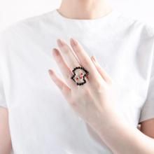 <img class='new_mark_img1' src='https://img.shop-pro.jp/img/new/icons8.gif' style='border:none;display:inline;margin:0px;padding:0px;width:auto;' />VILLA VILLA RING SILVER BLACK