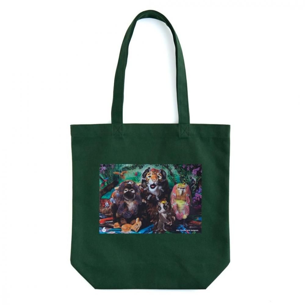 TOTE BAG〈JUNGLE 〉 JADE NECKLACE - designsix ONLINE SHOP