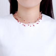 <img class='new_mark_img1' src='https://img.shop-pro.jp/img/new/icons8.gif' style='border:none;display:inline;margin:0px;padding:0px;width:auto;' />LITTLE COMPLEX NECKLACE CHAMPAGNE PINK RED