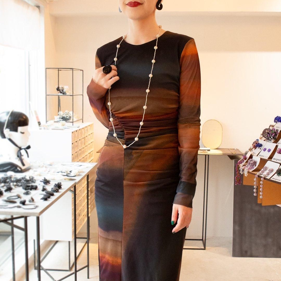 KIRI NECKLACE SILVER - designsix ONLINE SHOP