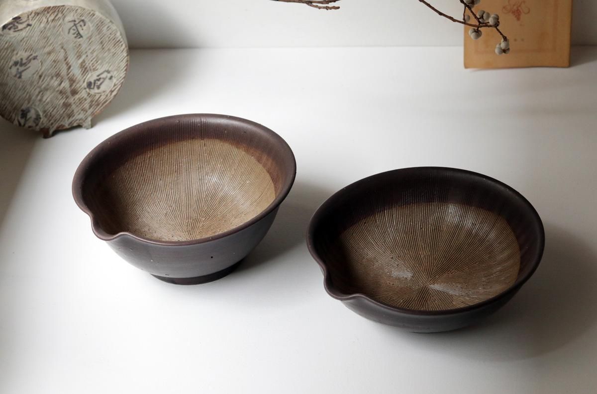 骨董 猿投、瀬戸、常滑片口大鉢 - 工芸品