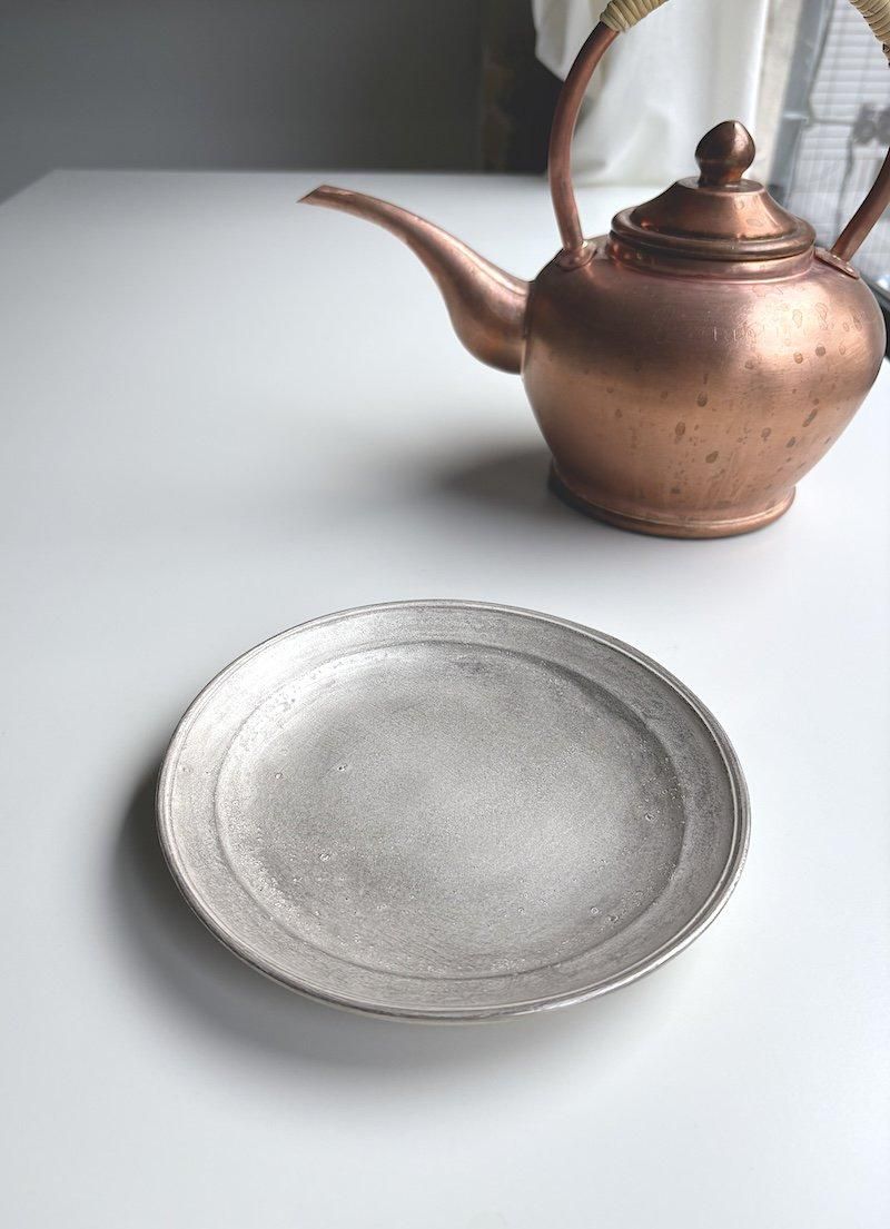 銀磁6寸リム皿 ／ 亀田 大介 - 木と根 kitone