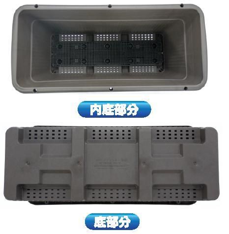 安全興業】AZベジプランター 深型 (チョコ) - 農業資材・園芸資材