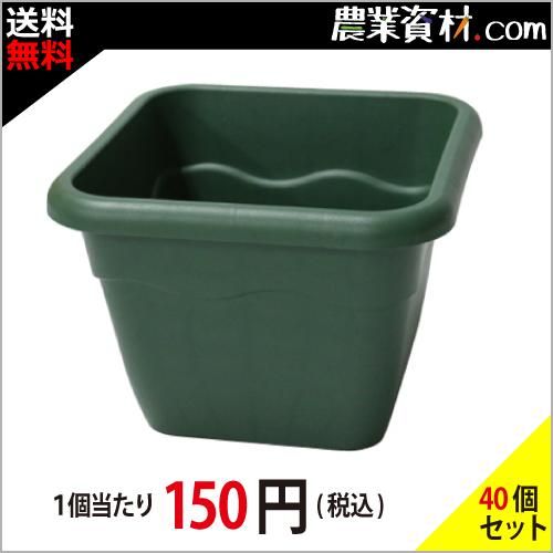 安全興業】AZ角型プランター250 グリーン (40個セット・送料無料