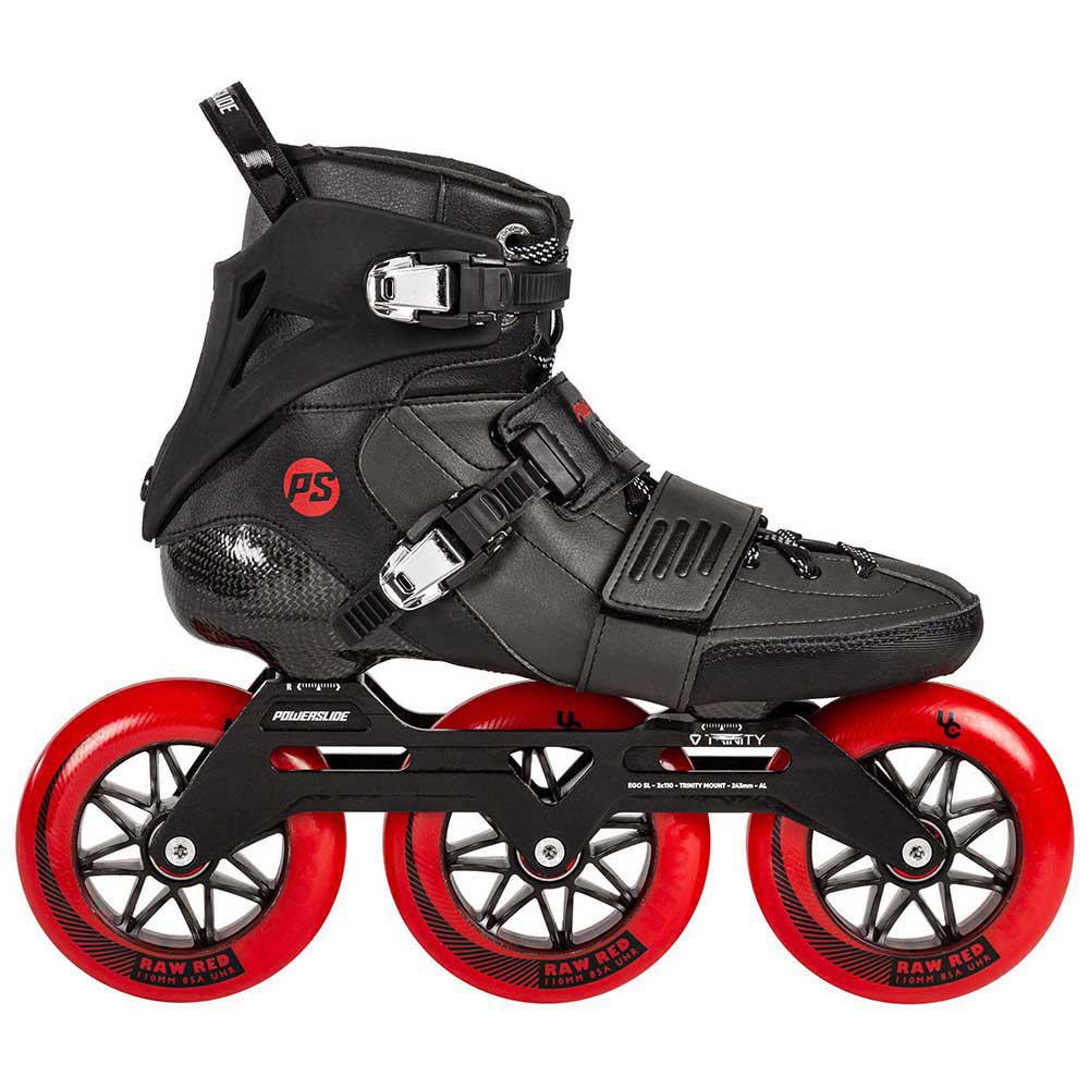 Powerslide New Arise SL Skates 110mm Black/Red Trinity - DEEPORT ONLINE SHOP