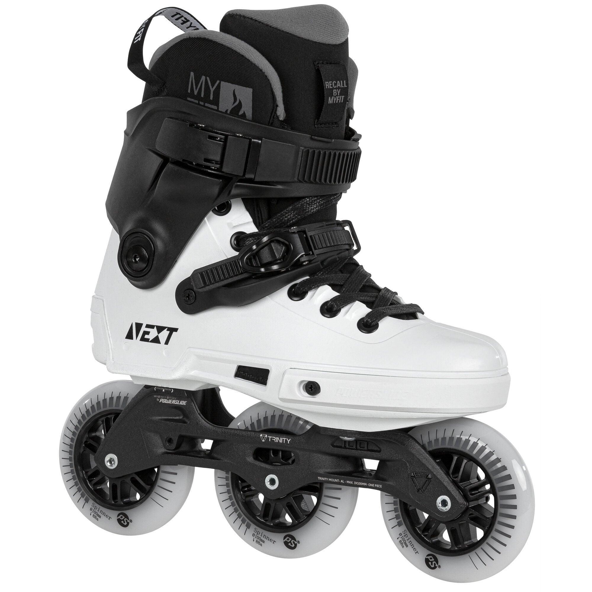 POWERSLIDE NEXT BLACK WHITE 100 Trinity - DEEPORT ONLINE SHOP