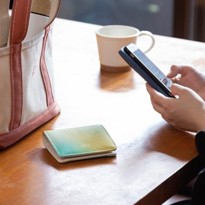 池内友禅SOMEA brume｜バイフォールドウォレット（レモン／カシス