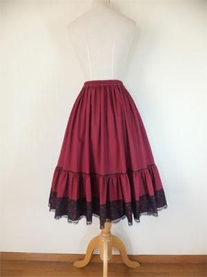 フォークダンス衣装◇裾周り4m幅広ラッセルレースを使った2段