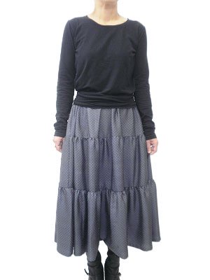 着物リメイク◆三段ティアードスカート - オリジナル衣装のお店　しゅくらん