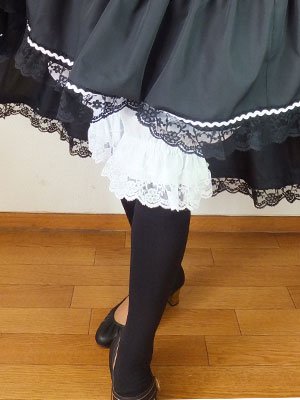 フォークダンス衣装◆裾レースドロワーズ白01 - オリジナル衣装のお店　しゅくらん