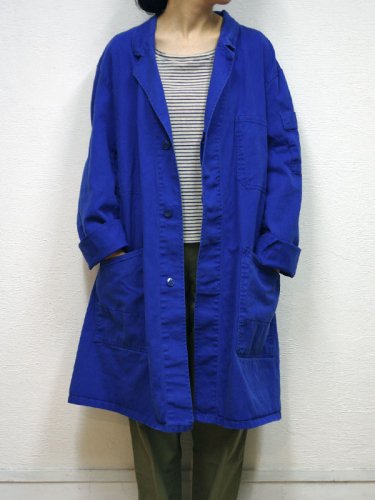 ブルーのユーロワークコート - 古着と日用品 tetra - テトラ 