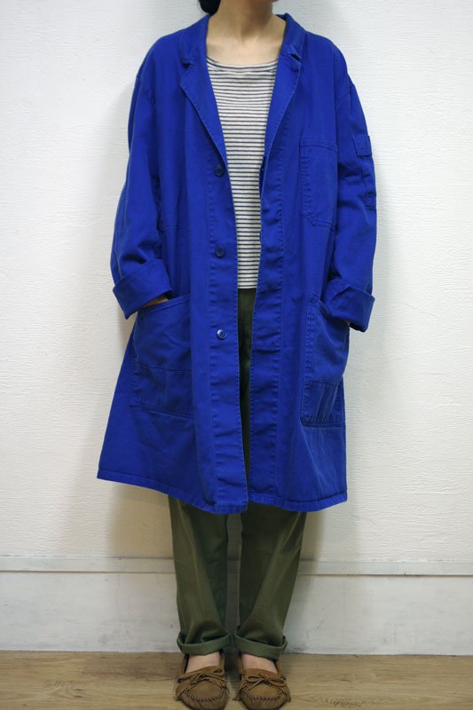 ブルーのユーロワークコート - 古着と日用品 tetra - テトラ