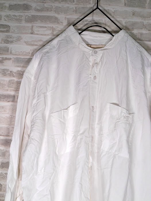 Vas-y Lentement, ヴァジーラントマン,  Banded Collar Long Sleeve Oversized Shirt, NVL1951W