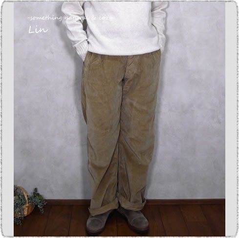 ＊＊ARMEN アーメン/ NAM1203T1 Corduroy One-Tuck Pants - Lin-大人ナチュラル服の店-  (Veritecoeur, a+koloni, ichi Antiquite's, Gauze#,  tumugu他ナチュラルな大人服を中心に取り扱っています。)