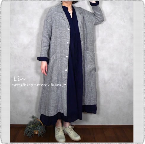 40%off Gauze# ガーゼ/ G587 サンダースコート - Lin-大人ナチュラル服の店- (Veritecoeur, a+koloni,  ichi Antiquite's, Gauze#, tumugu他ナチュラルな大人服を中心に取り扱っています。)