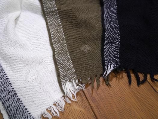 maison de soil Wool Silk Big Selvedge Stole