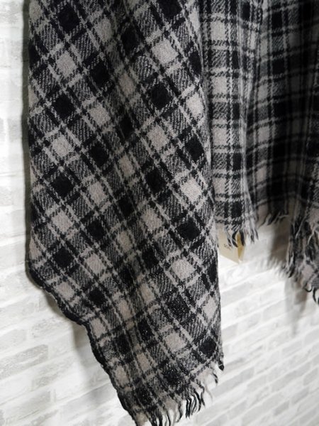 soil, Boiled Wool 2Tone Check Stole