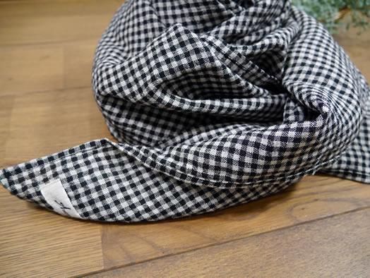 ichi Antiquite's, イチアンティークス, 700646, Wool Linen Gingham Stole