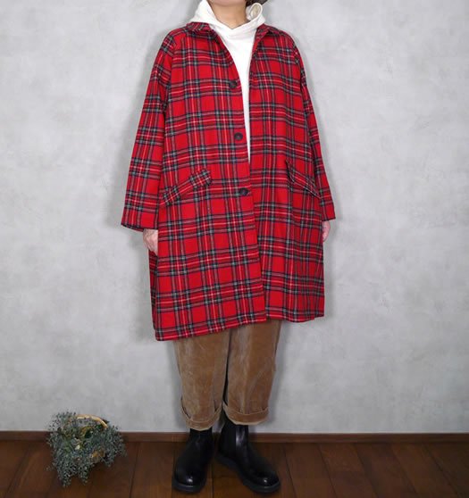 next red check coat