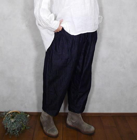 Gauze#, ガーゼ, G763, インディゴクリムトパンツ, Indigo Klimt Pants