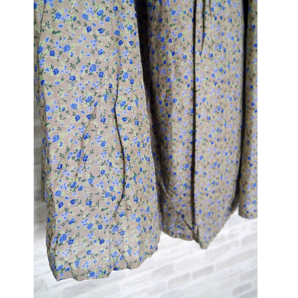soil, ソイル, NSL23045, Cotton Voile Small Flower Print Gathered Skirt
