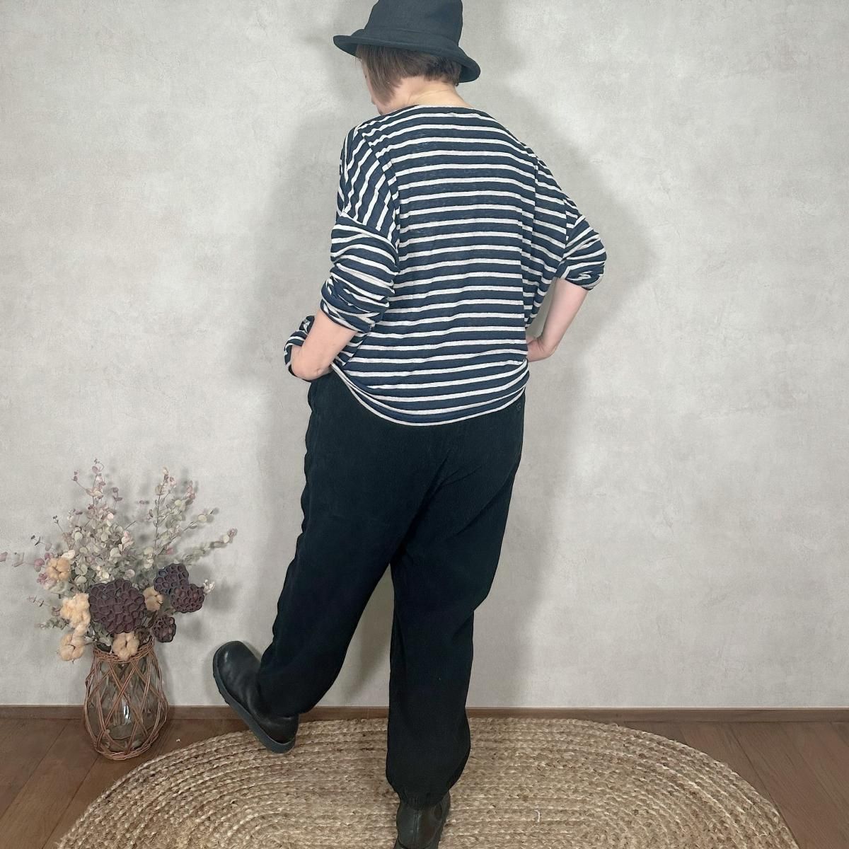 Vas-y Lentement, ヴァジーラントマン, 9Wale Corduroy Easy Pants, NVL2452C9D