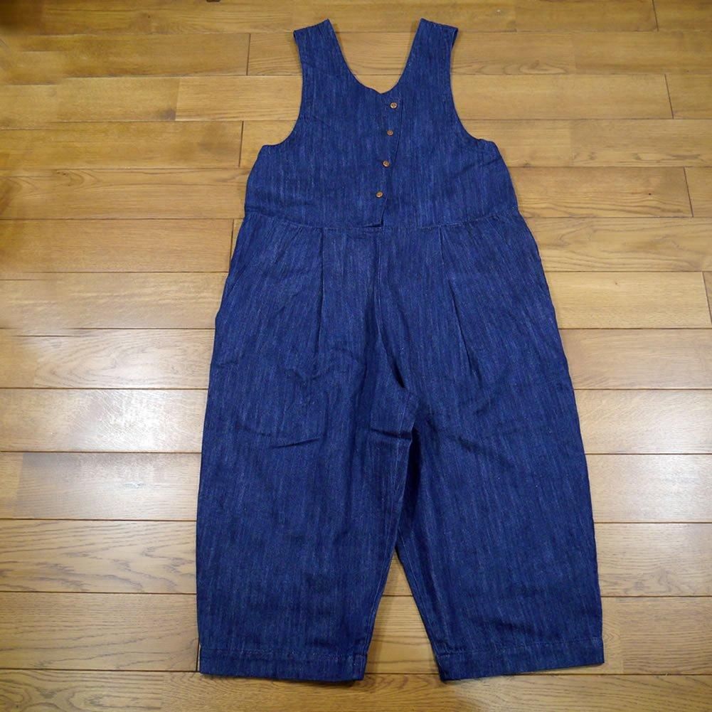 tumugu, ツムグ, TB24433, 10oz コットンリネンデニムオールインワン tumugu, ツムグ, TB24433, 10oz コットンリネンデニムオールインワン