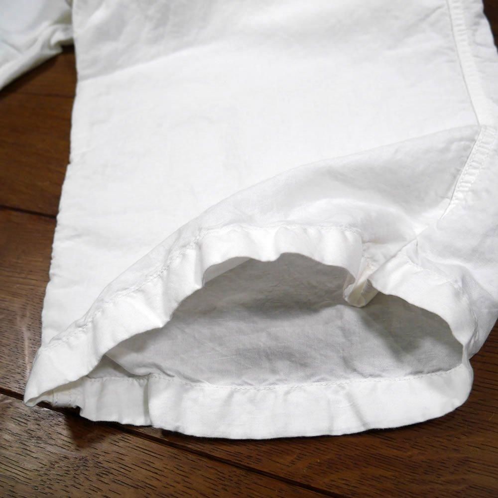 美品アーメンARMENワンタックパンツコットンリネンサイズ2ホワイト ARMEN/ アーメン/ ISNAM2502D/ Linen Cotton Adjuster Tack Pants