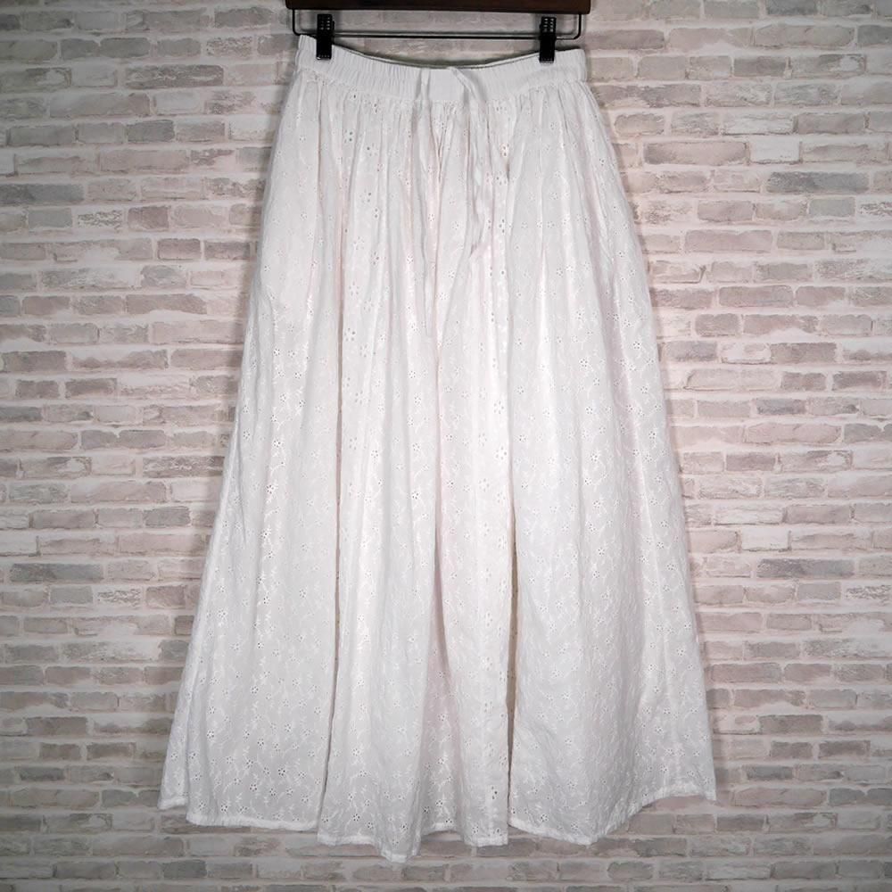 SOILストライプギャザースカート maison de soil メゾン ド ソイル 80'S コットン ボイル