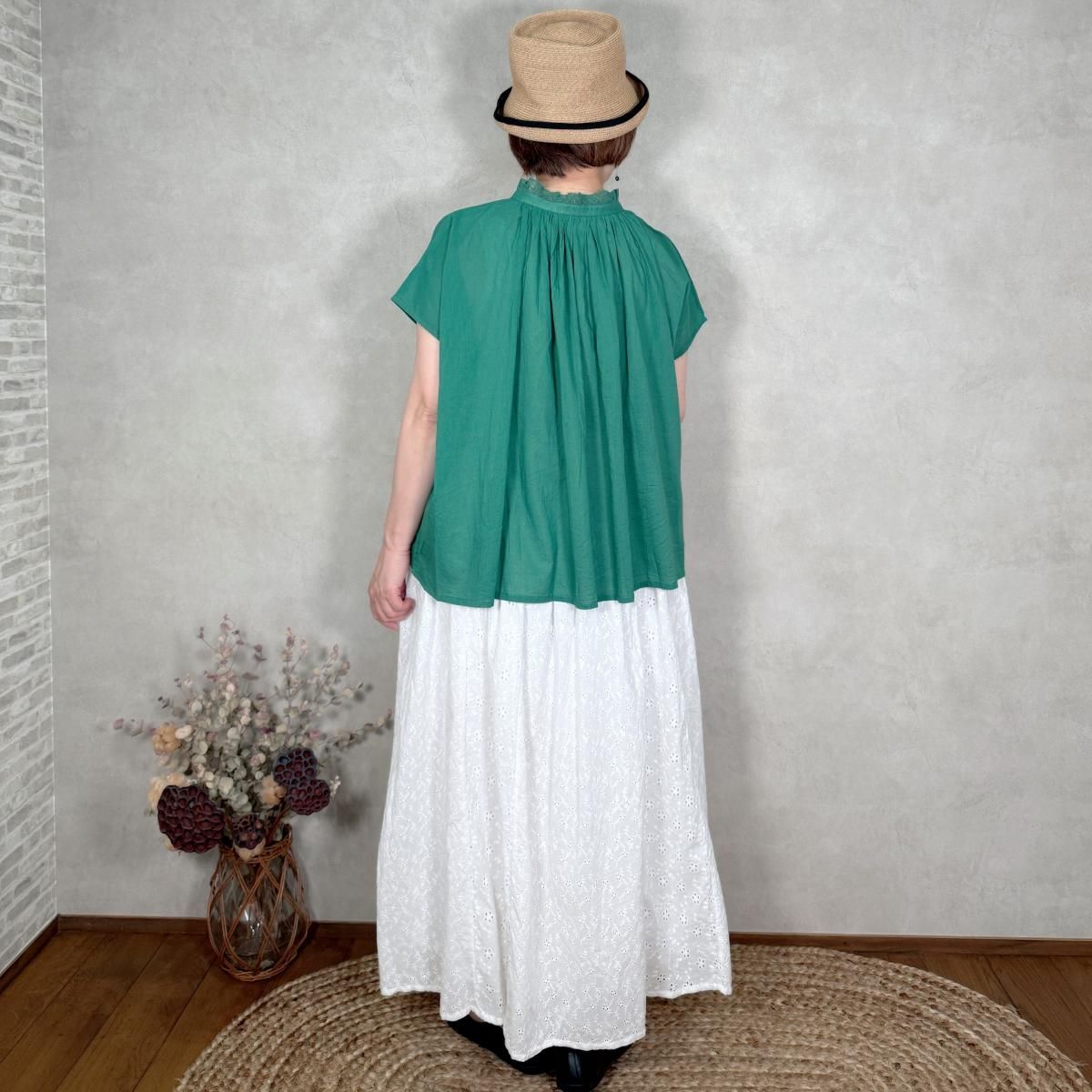 soil, ソイル,NSL25073, Patchwork Gathered Skirt