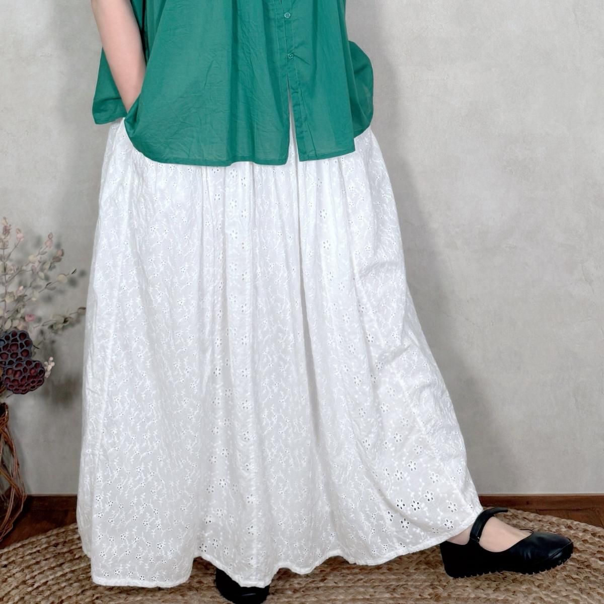 <img class='new_mark_img1' src='https://img.shop-pro.jp/img/new/icons11.gif' style='border:none;display:inline;margin:0px;padding:0px;width:auto;' />soil / NSL25073 Patchwork Gathered Skirt<ݥоݳ>