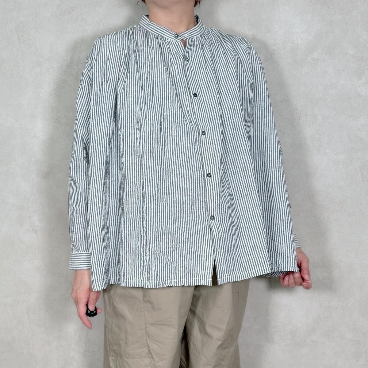 <img class='new_mark_img1' src='https://img.shop-pro.jp/img/new/icons11.gif' style='border:none;display:inline;margin:0px;padding:0px;width:auto;' />ichi Antiquite's/ ƥ/ 1100304 Stripe Shirt