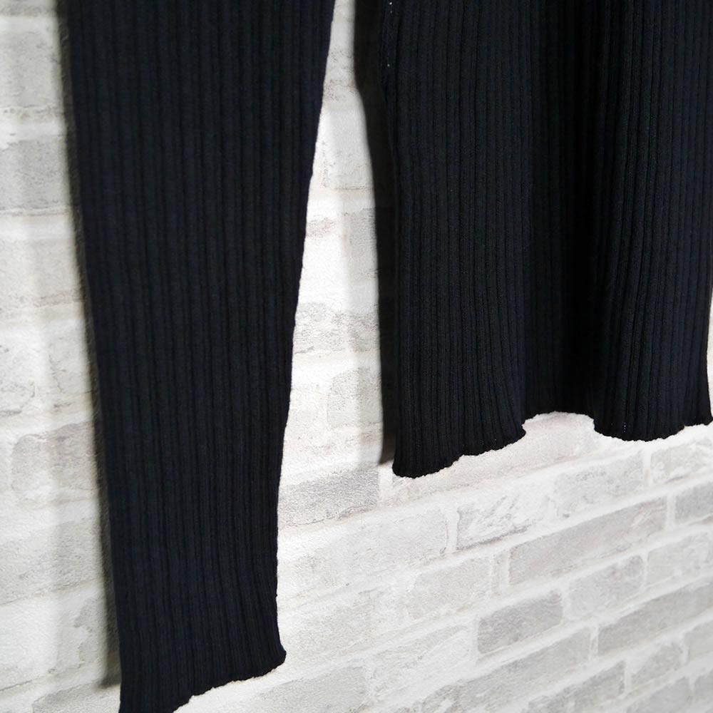 希少 イチアンティークス タートルネックロングワンピース ウール 黒