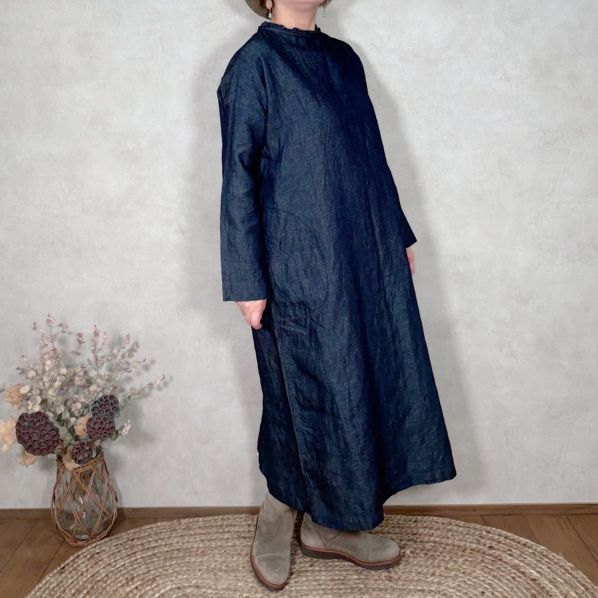 LA418, Laboratory, ダブルフリルデニムワンピース