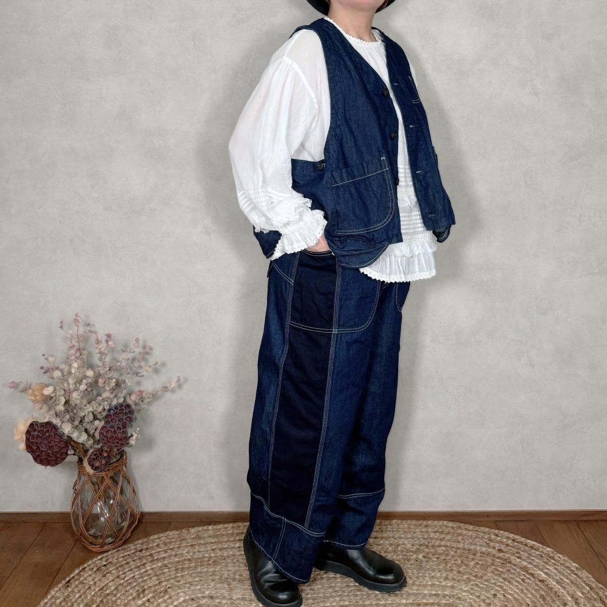 tumugu, ツムグ, TB25329, 10ozデニムベスト