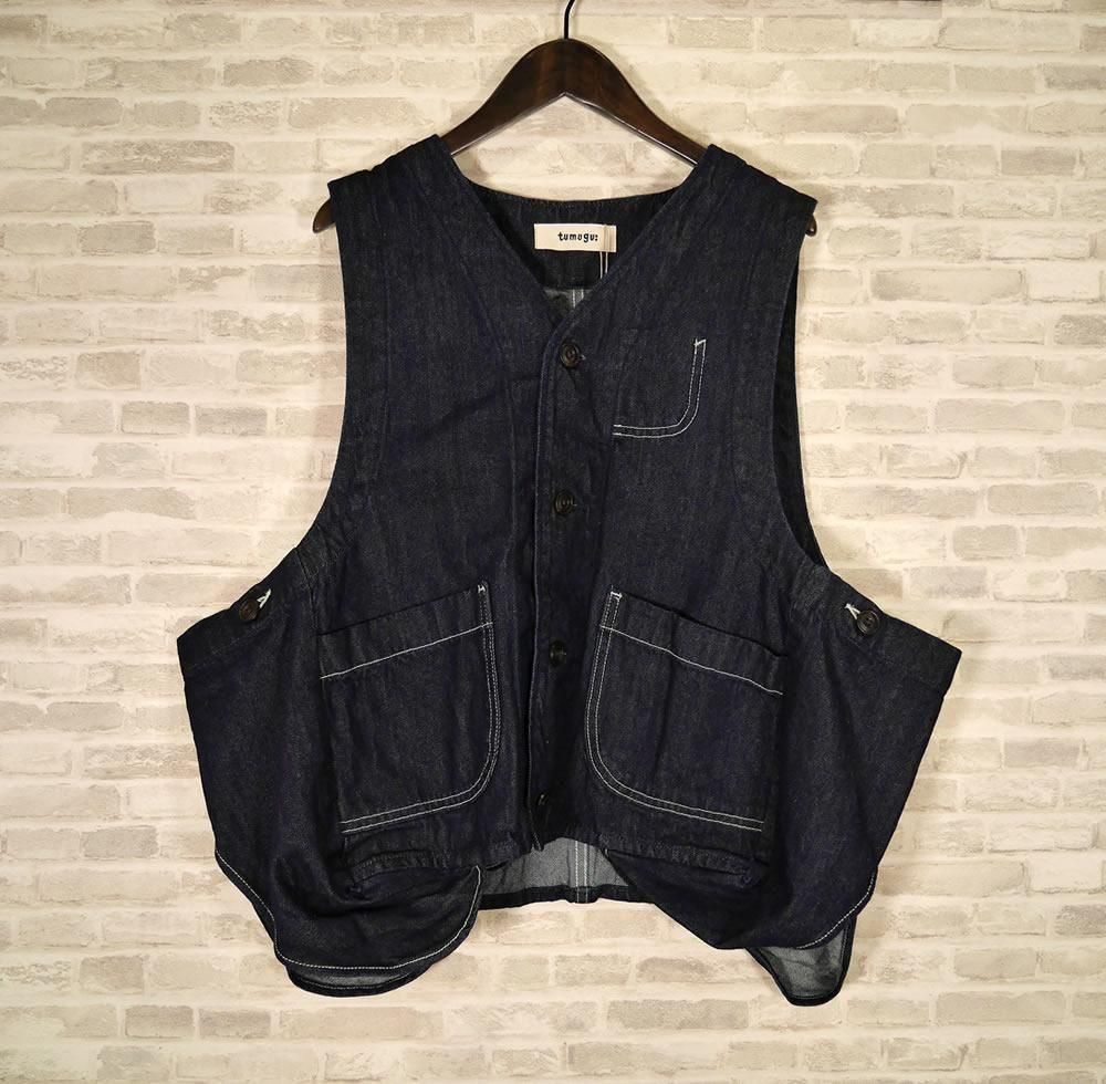 tumugu ツムグ ブラック ベスト tumugu:（ツムグ） | 花柄ジャガード ベスト | hapuna&Co