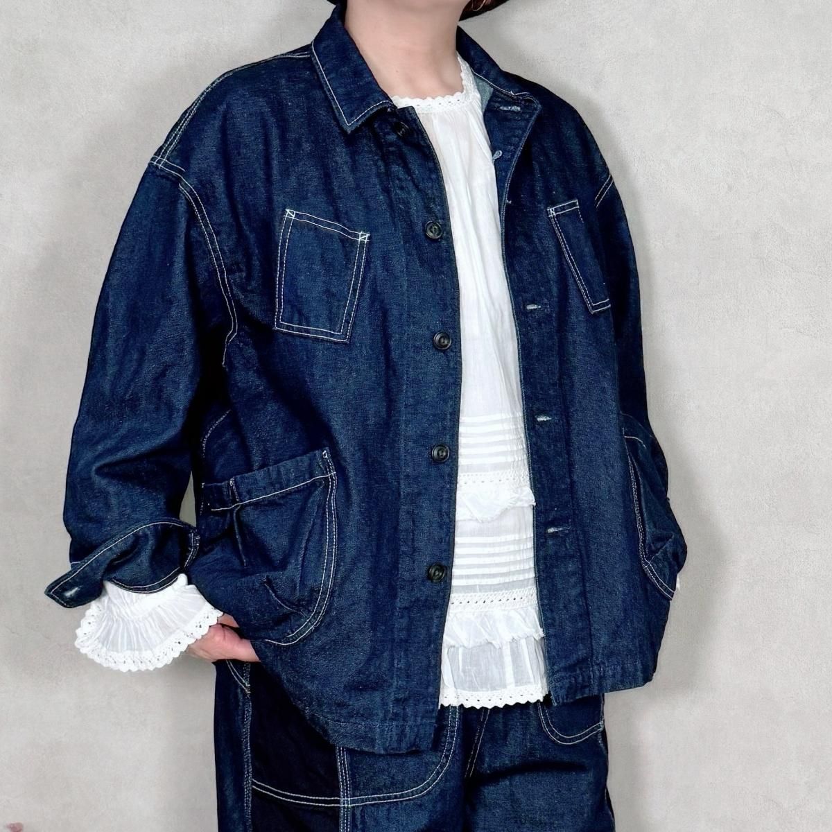 tumugu, ツムグ, TB25330, インディゴ10ozデニムカバーオール