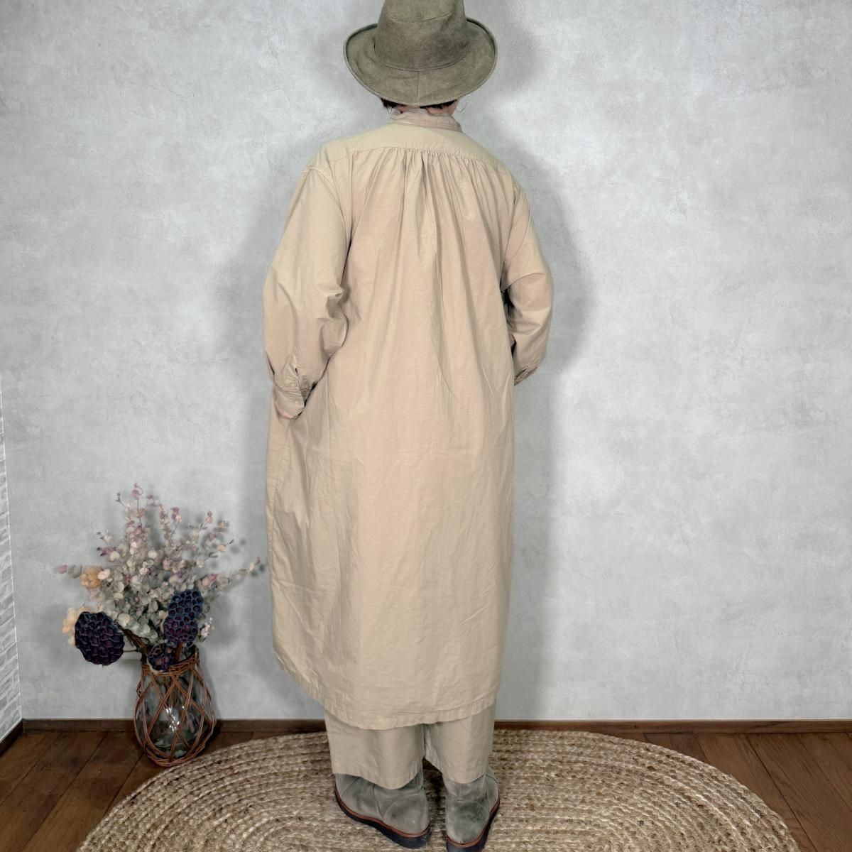 Veritecoeur ヴェリテクール　ゆったりシャツワンピース　コットン 楽天市場】VeritecoeurコットンリネンシャツワンピースVC-2764