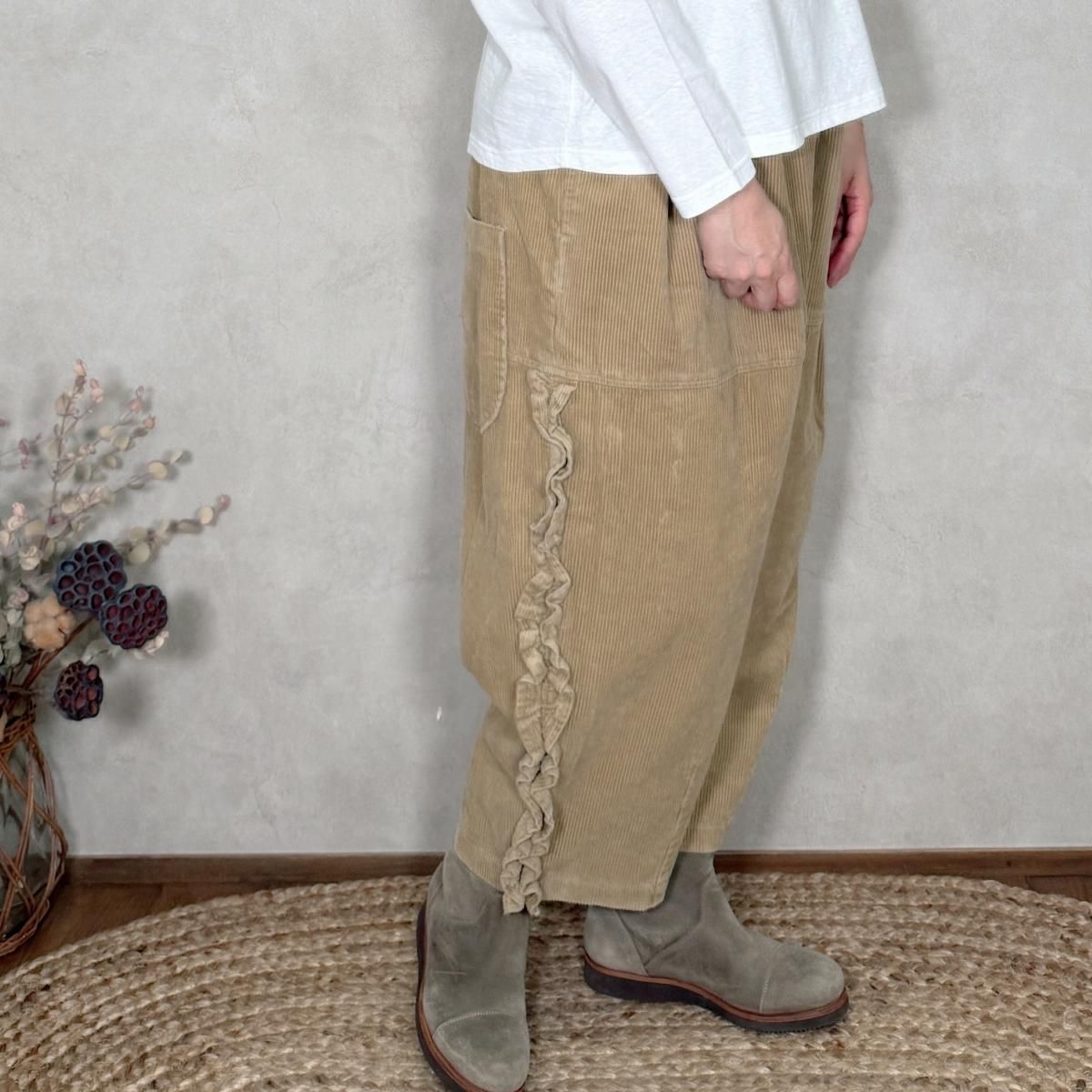 エストゥロワルーズ　tumugu レイトリー　パンツ　ツムグ tumugu,ESTROISLOSE/ツムグ,エストゥロワルーズ - Lin-大人