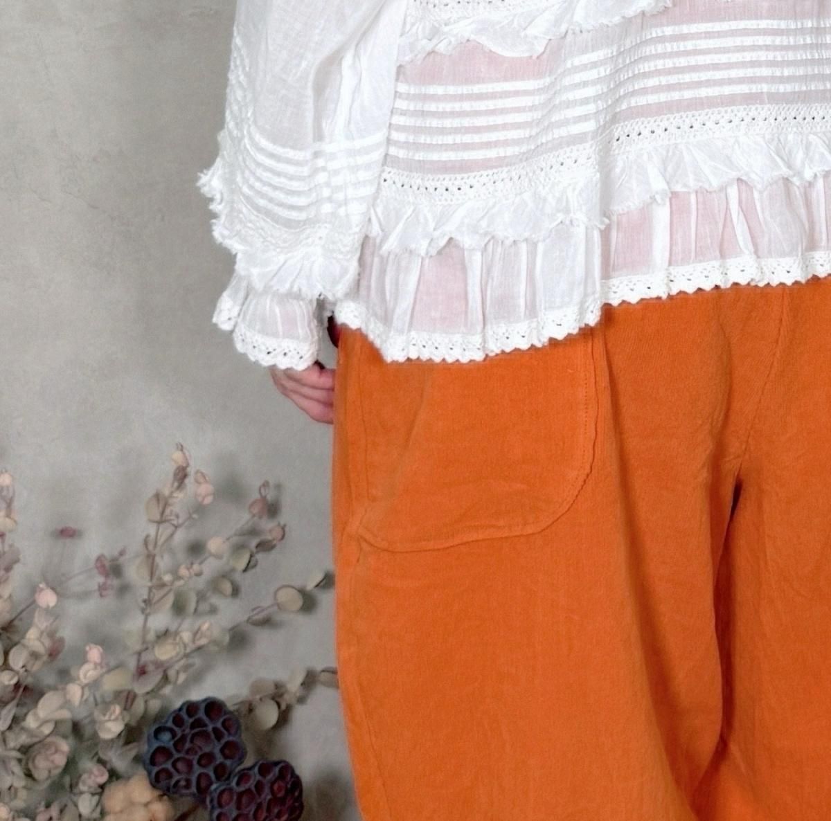 tumugu, ツムグ, TB25334, ソフトコーデュロイコクーンパンツ