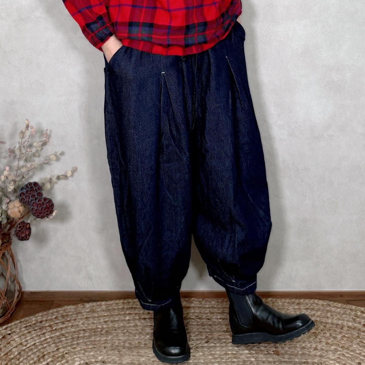 エストゥロワルーズ　tumugu レイトリー　パンツ　ツムグ tumugu,ESTROISLOSE/ツムグ,エストゥロワルーズ - Lin-大人ナチュラル