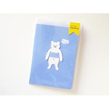 クリップ&カード（シロクマ）新感覚の紙クリップカード [ SUGAI WORLD スガイワールド] Clip&Card WHITE BEAR