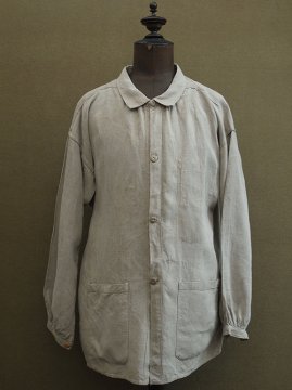 cir. 1920-1940's beige linen work jacket